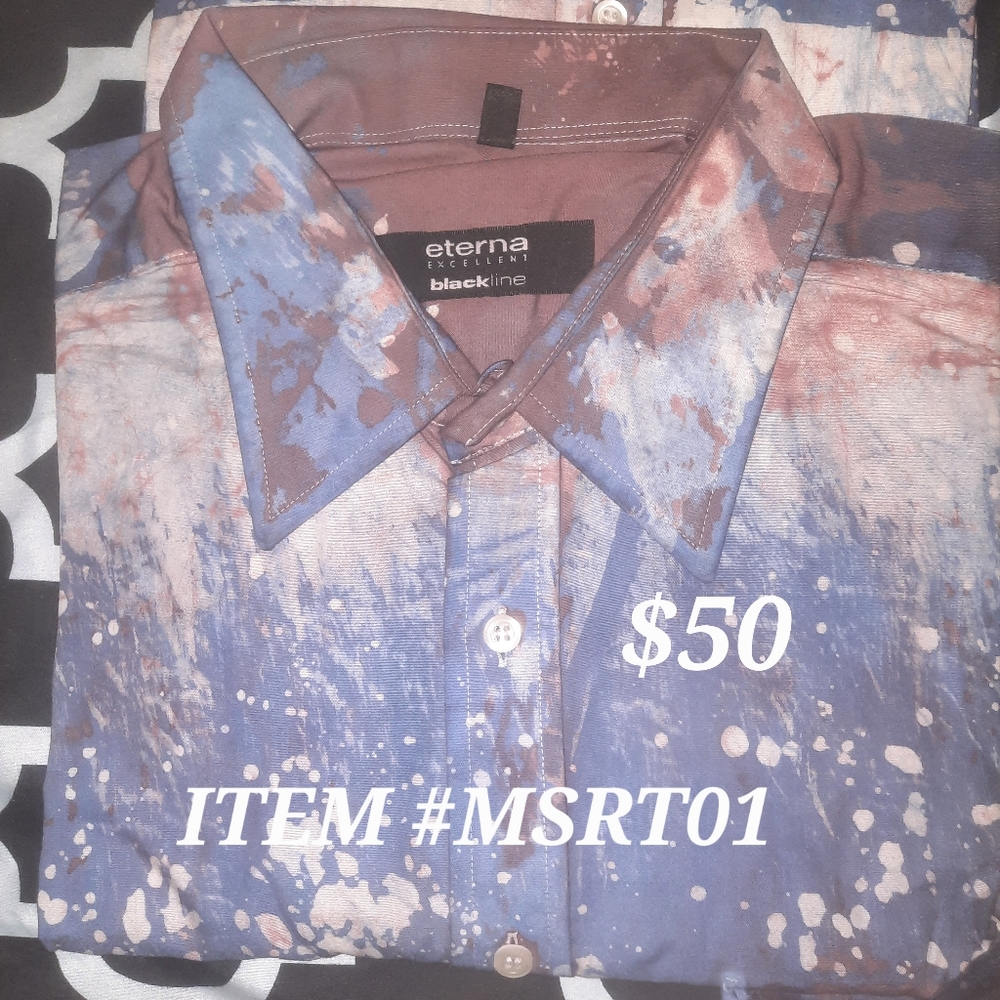 Black & Orange Logo Button Down Shirt Size XL